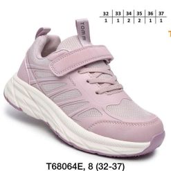 Buty Sportowe Rzepy dziecięce 1026-3090-T-68064-E (8par／32-37) różowy