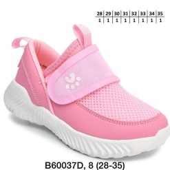 Buty Sportowe Rzepy dziecięce 1026-3106-A-B60037-D (8par／28-35) różowy