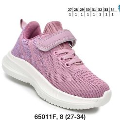 Buty Sportowe Rzepy dziecięce 1026-3107-F-65011-F (8par／27-34) fioletowy