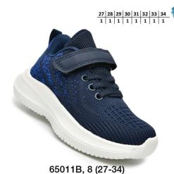 Buty Sportowe Rzepy dziecięce 1026-3108-F-65011-B (8par／27-34) granatowy