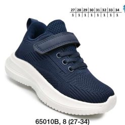 Buty Sportowe Rzepy dziecięce 1026-3111-F-65010-B (8par／27-34) granatowy