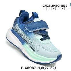 Buty Sportowe Rzepy dziecięce 1026-3138-F-65087-H (8par／27-32) niebieski
