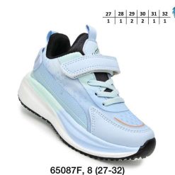 Buty Sportowe Rzepy dziecięce 1026-3139-F-65087-F (8par／27-32) niebieski