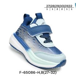 Buty Sportowe Rzepy dziecięce 1026-3142-F-65086-H (8par／27-32) niebieski