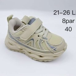 Buty Sportowe Rzepy dziecięce 1026-3271-11480M (8par／21-26) beżowy