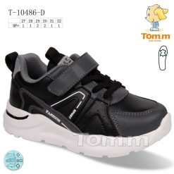Buty Sportowe Rzepy dziecięce 1026-3278-T-10486-D (8par／27-32) szaro-czarny