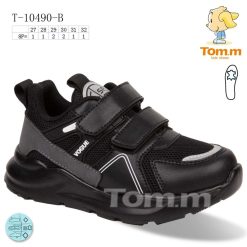 Buty Sportowe Rzepy dziecięce 1026-3280-T-10490-B (8par／27-32) czarny