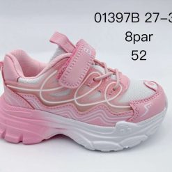 Buty Sportowe Rzepy dziecięce 1026-3286-01397B (8par／27-32) różowy