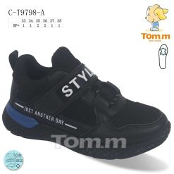 Buty Sportowe Rzepy dziecięce 1026-3291-C-T9798-A (8par／33-38) czarny