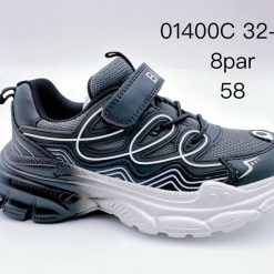 Buty Sportowe Rzepy dziecięce 1026-3292-01400C (8par／32-37) granatowy