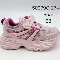 Buty Sportowe Rzepy dziecięce 1026-3307-50979C (8par／27-32) różowy