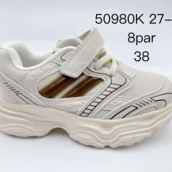 Buty Sportowe Rzepy dziecięce 1026-3308-50980K (8par／27-32) kremowy