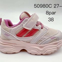 Buty Sportowe Rzepy dziecięce 1026-3311-50980C (8par／27-32) różowy