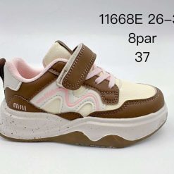 Buty Sportowe Rzepy dziecięce 1026-3321-11668E (8par／26-31) beżowy