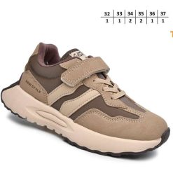 Buty Sportowe Rzepy dziecięce 1026-3322-11717B (8par／32-37) beżowy