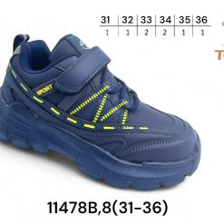 Buty Sportowe Rzepy dziecięce 1026-3333-11784B (8par／31-36) granatowy