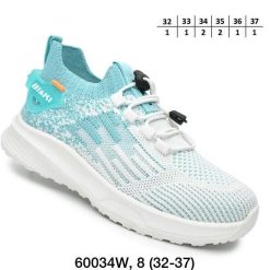 Buty Sportowe Wsuwane dziecięce 1026-3063-A-B60034-W (8par／32-37) miętowy