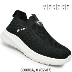 Buty Sportowe Wsuwane dziecięce 1026-3067-A-B60033-A (8par／32-37) czarny