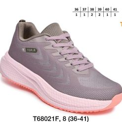 Buty Sportowe dziecięce 1026-3124-T-68021-F (8par／36-41) różowo-szary