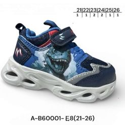 Buty Sportowe dziecięce 1026-3170-A-B60001-E,LED (8par／21-26) granatowo-niebieski