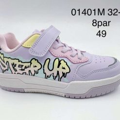 Buty Sportowe dziecięce 1026-3303-01401M (8par／32-37) fioletowo-różowy