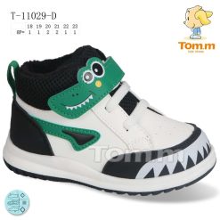 Buty Sportowe dziecięce 1026-3515-T-11029-D (8par／18-23) biało-zielony