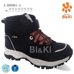 Buty Trekkingowe dziecięce 1026-3560-A-B00961-A (8par／29-36) czarno-czerwony