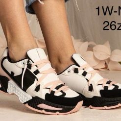 Buty sportowe damskie 1026-1357-1W-N8 (12par 36-41) czarno-różowy