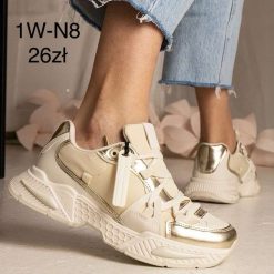 Buty sportowe damskie 1026-1358-1W-N8 (12par 36-41) złoty