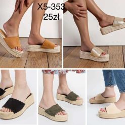 Klapki damskie Kolor do wyboru 1026-1488-X5-353 (12par 36-41)