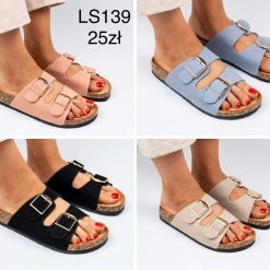 Klapki damskie Kolor do wyboru 1026-1524-LS139 (12par 36-41)