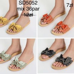 Klapki damskie Mix kolor 1026-1652-SD5052 (36par)