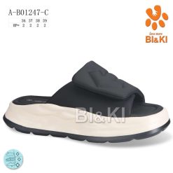 Klapki dziecięce 1026-3467-A-B01247-C (8par／36-39) czarny