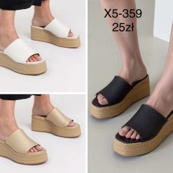 Klapki na koturnie damskie Kolor do wyboru 1026-1496-X5-359 (12par 36-41)