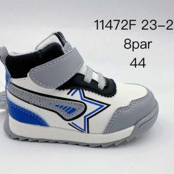 Półbuty dziecięce 1026-3420-11472F (8par／23-28) biało-niebieski