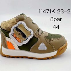 Półbuty dziecięce 1026-3422-11471K (8par／23-28) oliwkowo-brązowy