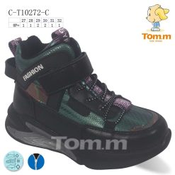 Półbuty dziecięce 1026-3567-C-T10272-C (8par／27-32) czarno-zielony