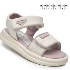 Sandały dziecięce 1026-2888-A-B60099-E (8par／28-35) kremowo-różowy