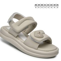 Sandały dziecięce 1026-2890-A-B60097-D (8par／28-35) szaro-beżowy