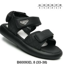 Sandały dziecięce 1026-2893-A-B60093-D (8par／33-38) czarny