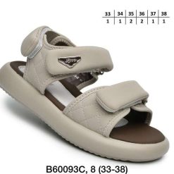 Sandały dziecięce 1026-2894-A-B60093-C (8par／33-38) szaro-beżowy