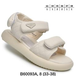 Sandały dziecięce 1026-2896-A-B60093-A (8par／33-38) kremowy