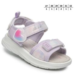 Sandały dziecięce 1026-2911-A-B60080-A (8par／27-32) liliowy