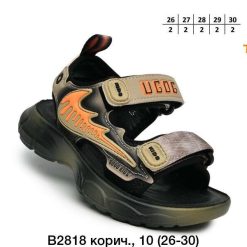 Sandały dziecięce 1026-2981-B2818-B (10par／26-30) czarno-brązowy