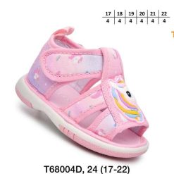 Sandały dziecięce 1026-3077-T-68004-D (24par／17-22) różowy