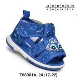 Sandały dziecięce 1026-3080-T-68001-A (24par／17-22) niebieski