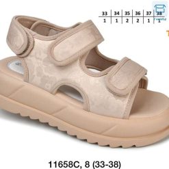 Sandały dziecięce 1026-3347-11658C (8par／33-38) beżowy