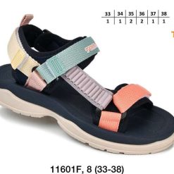 Sandały dziecięce 1026-3349-11601F (8par／33-38) wielokolorowy