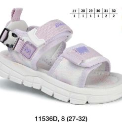 Sandały dziecięce 1026-3372-11536D (8par／27-32) fioletowy