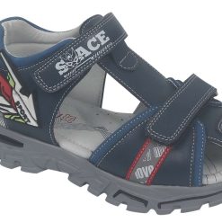 Sandały dziecięce 1026-3386-A-B01028-D (8par／27-32) granatowo-czerwony